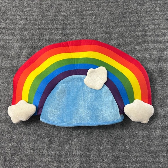 The Unbranded Brand Other - Rainbow Costume Hat Plush Clouds Halloween Pride Dress Up Festival Headpiece